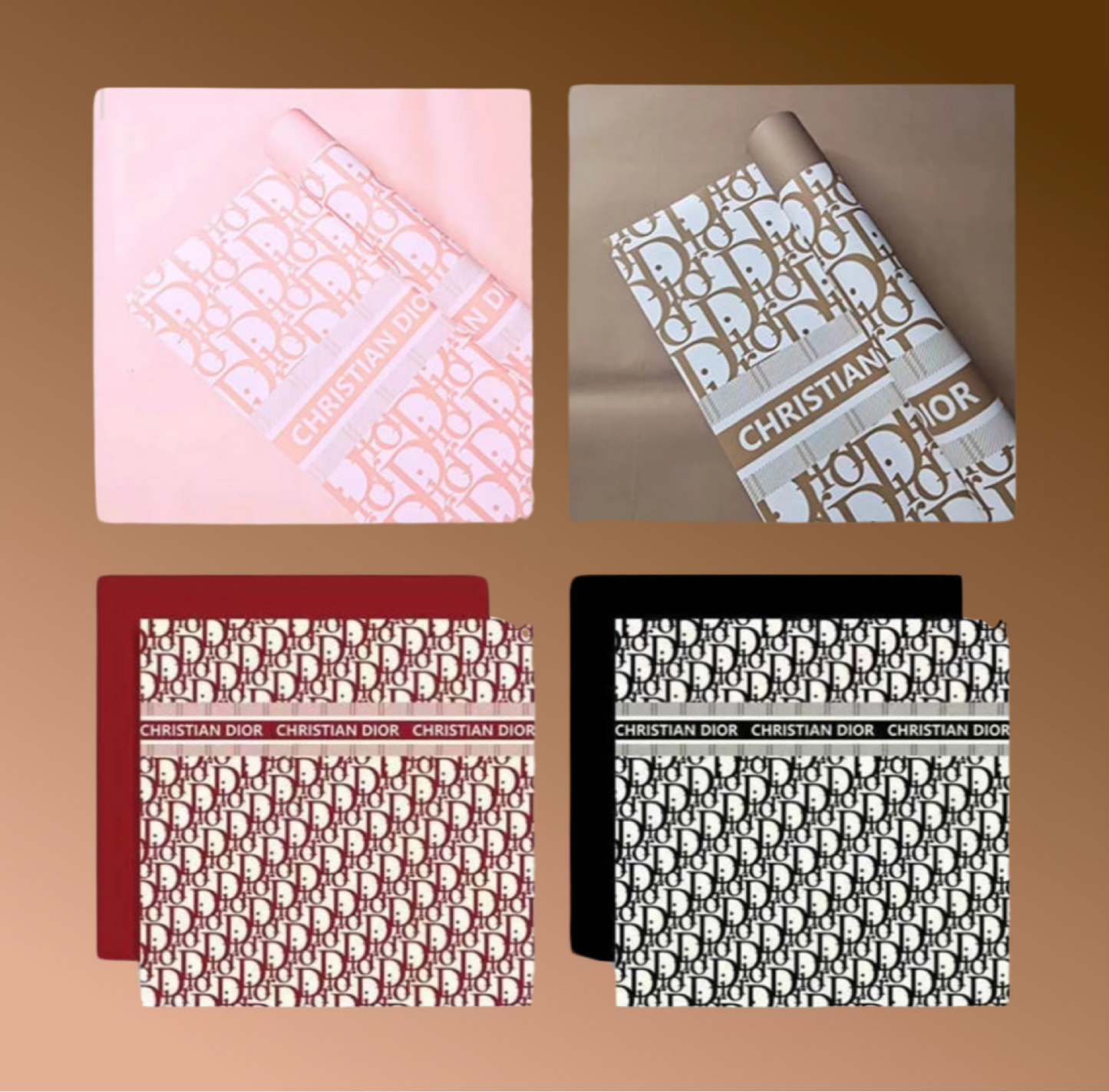 Luxurious Floral Wrapping Paper (Dior)