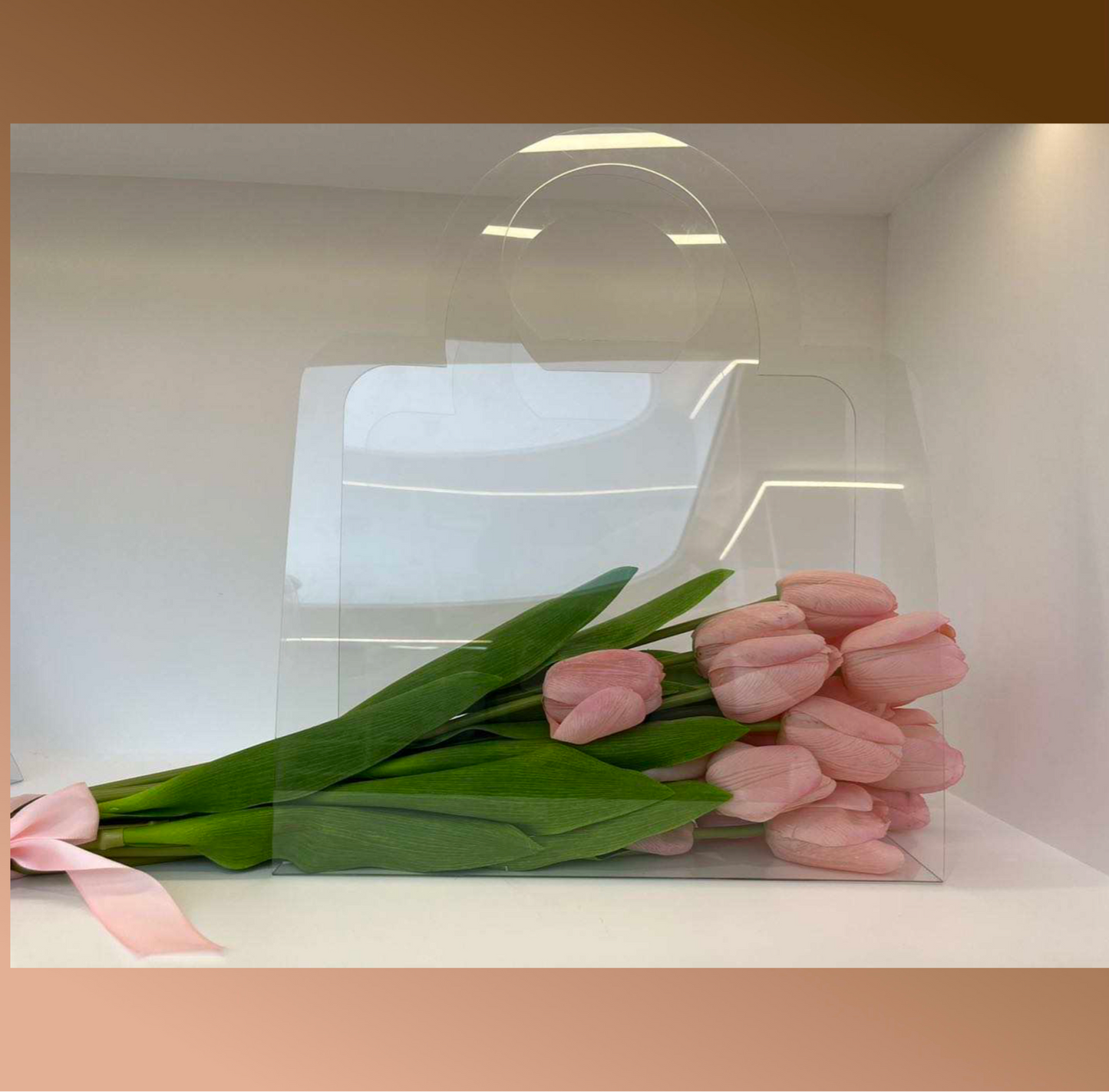 Clear Rose Purse